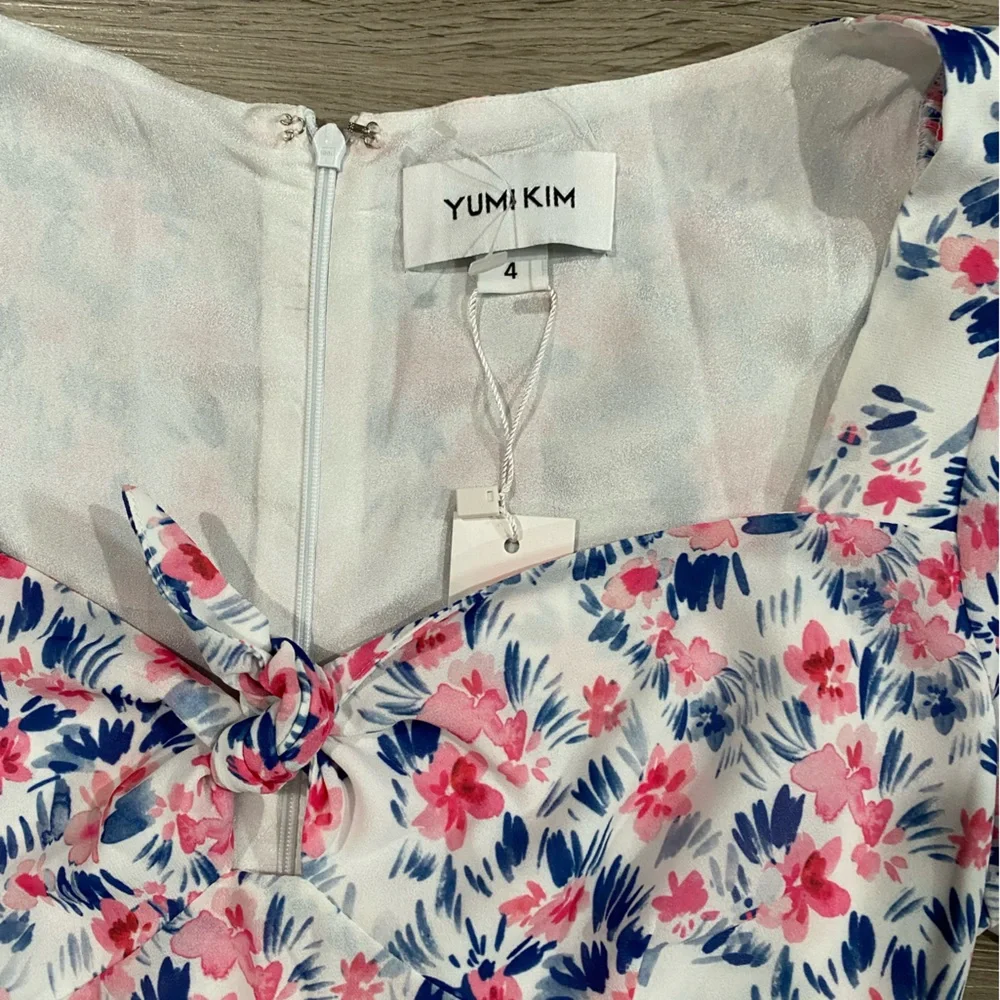 YUMI KIM Charlotte Floral Mini Dress Size 4‎ Floral Puff Sleeve Dress